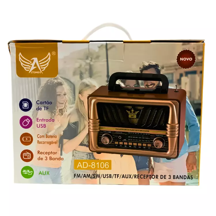 RADIO ALTOMEX FM/BLUETOOTH AD-8106