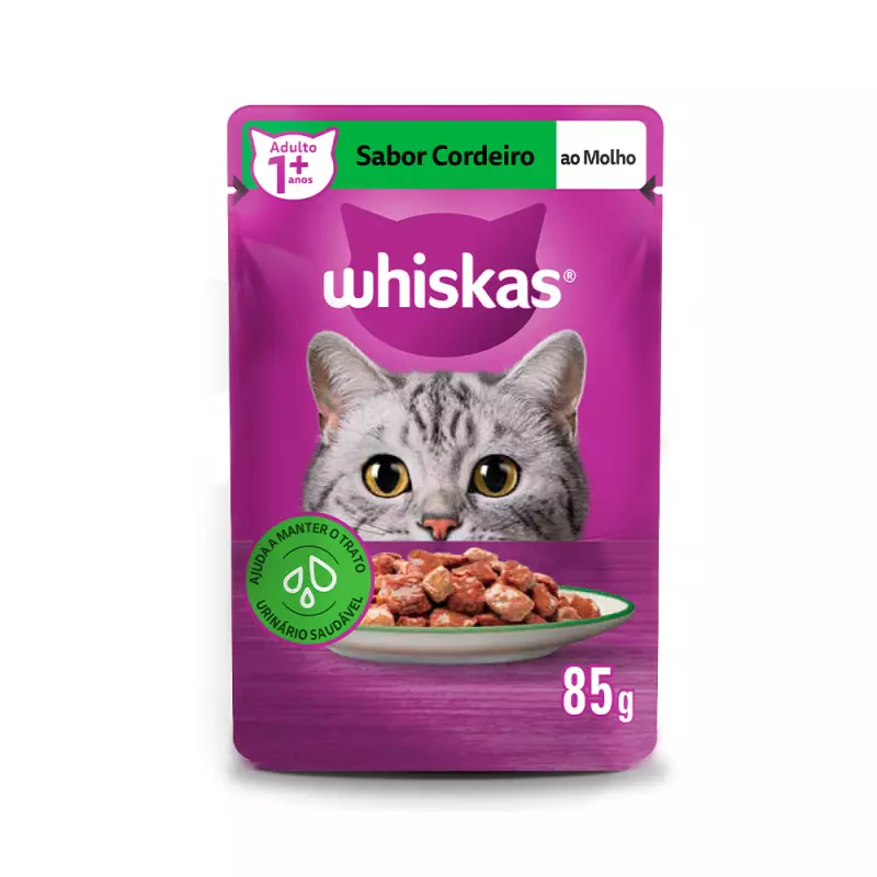 Whiskas Sachê Cordeiro 85g