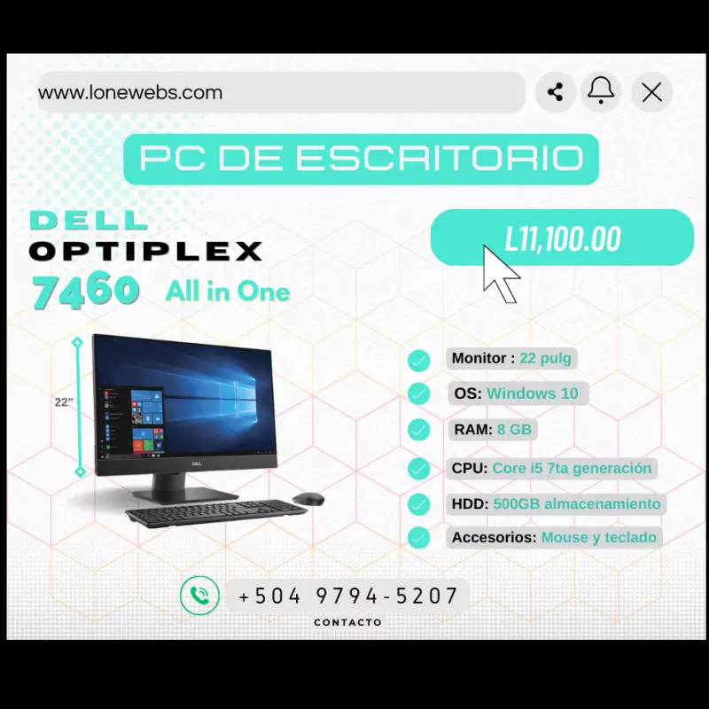 Dell Optiplex 7460 all in One