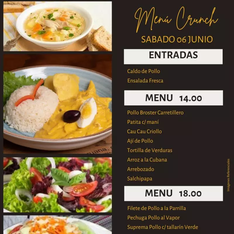 Menú 14.00 soles