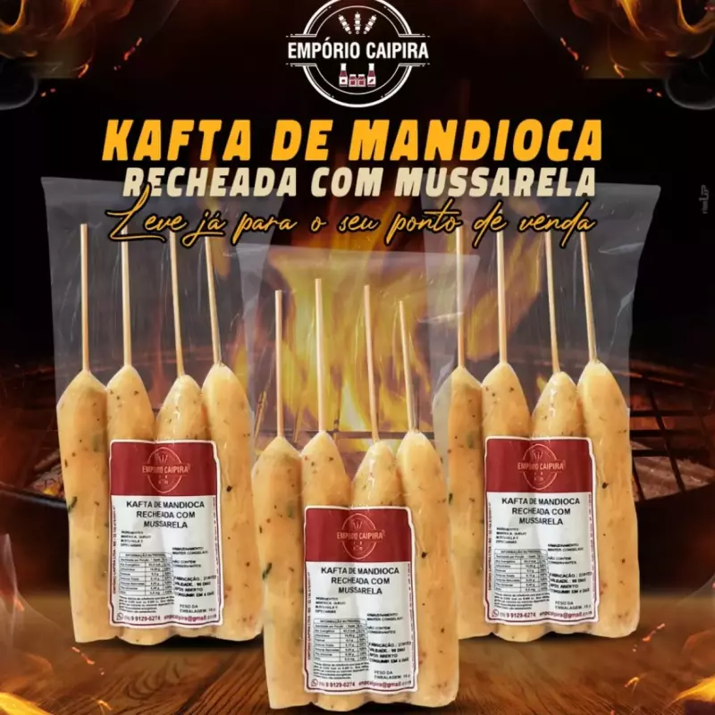 CAFTA MANDIOCA AMARELA COM MUSSARELA