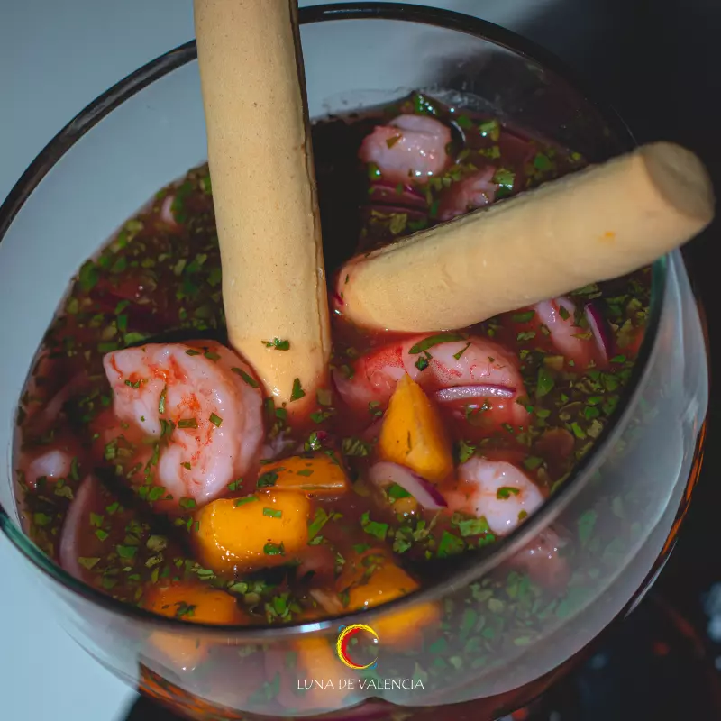 Ceviche de camarones