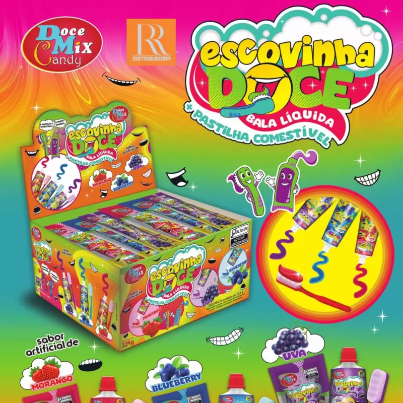 ESCOVINHA DOCE - BALA LIQUÍDA- 24UN