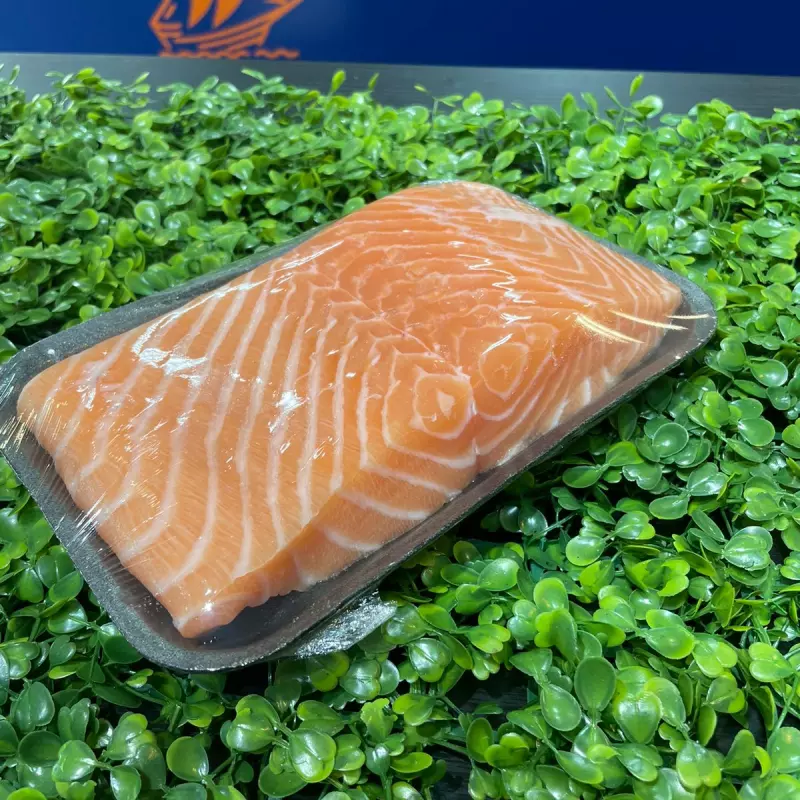 Filé de salmão fresco sem pele