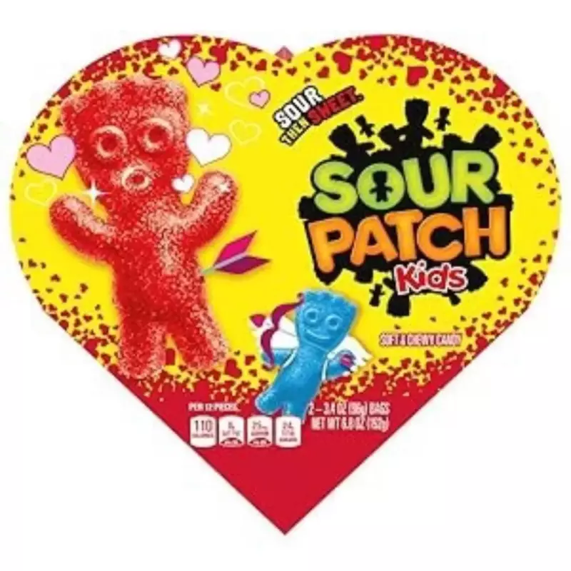 Caja de Sour patch original corazón