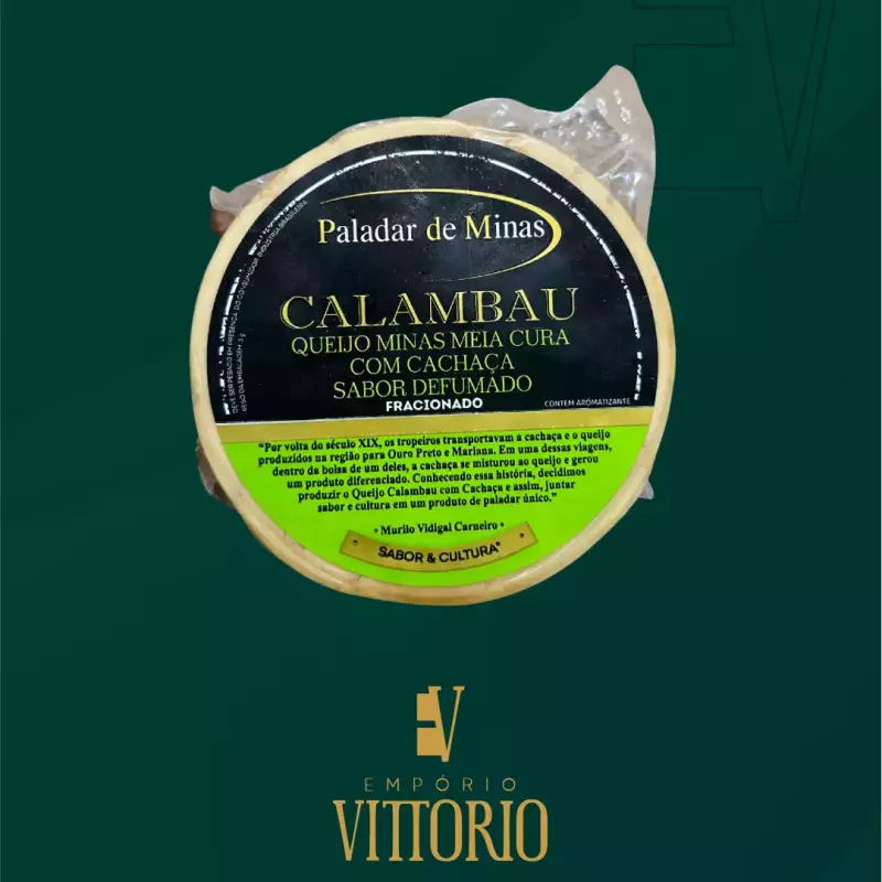 Queijo Calambau com Cachaça Defumado