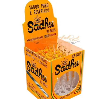 Piteira de  vidro sadhu ice balls UN