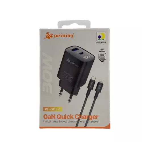 CARREGADOR 30W USB-C IOS PEI-G112-4