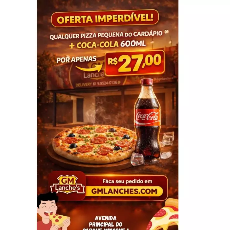 Pizza qlqr sabor + coca 600