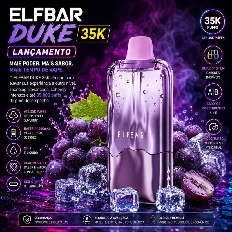 ELFBAR DUKE 35K PUFFS LANÇAMENTO!