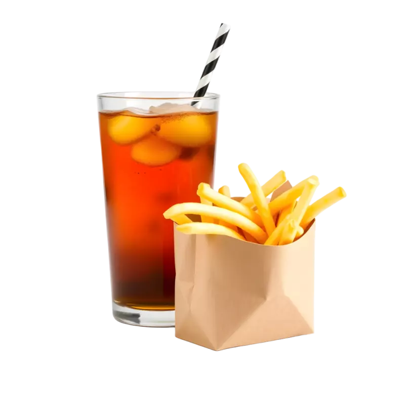 Papas Chica + Refresco. 355ml