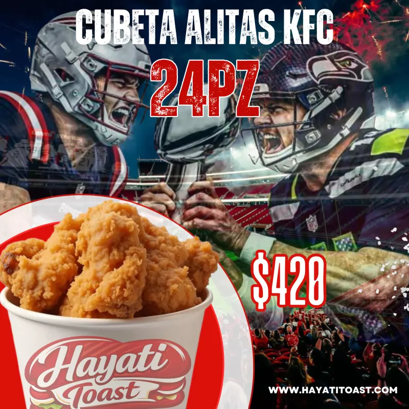 Cubeta Alitas KFC 24pz