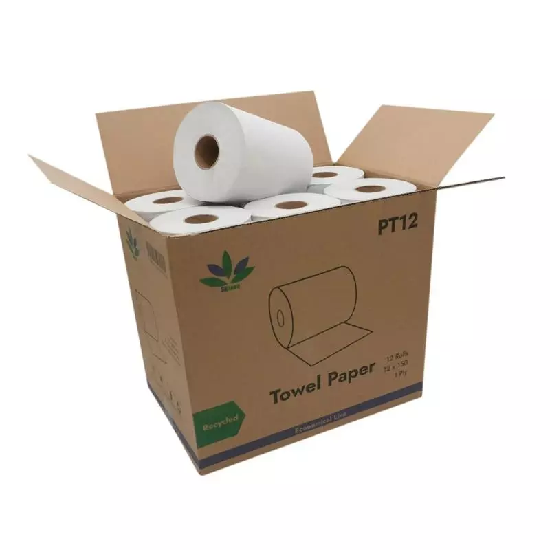 Papel Toalla 12 Rollos x 150M