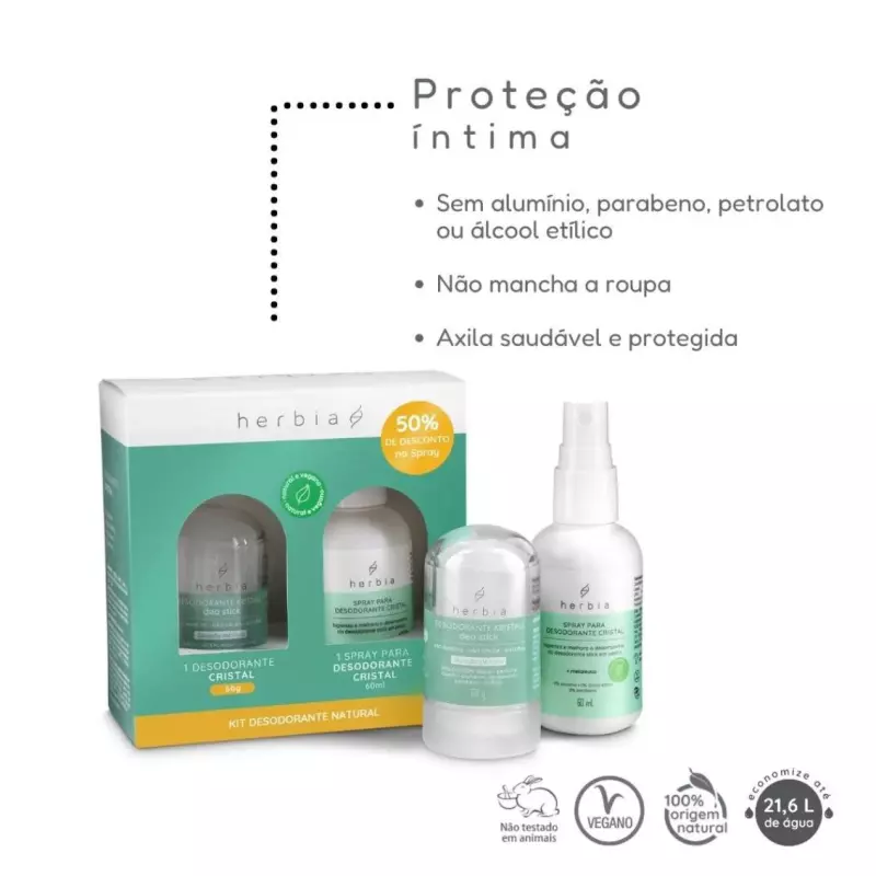 KIT DESODORANTE NATURAL