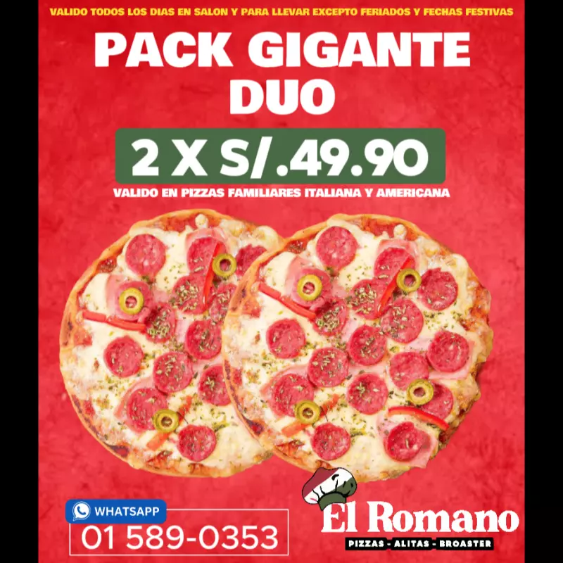 PACK DUO GIGANTE PROMO FIEL