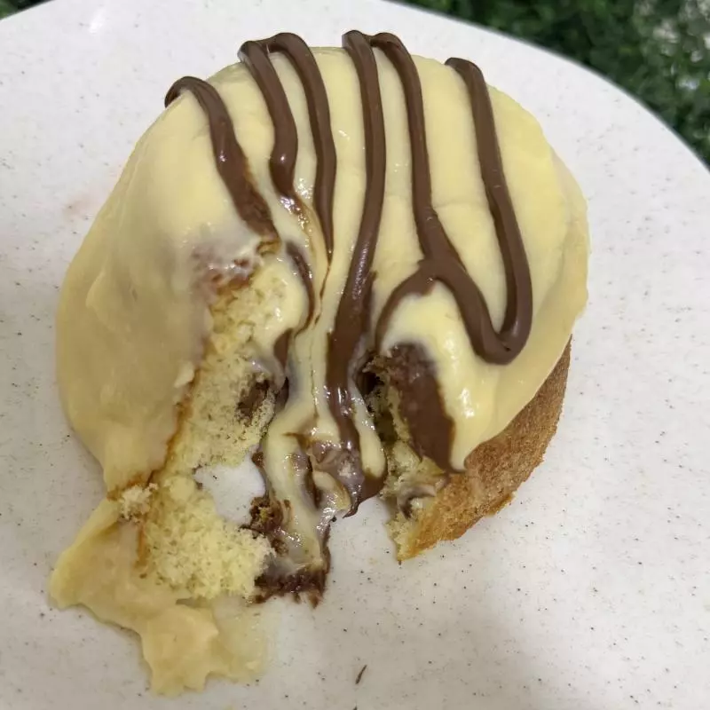Ninho com Nutella massa branca