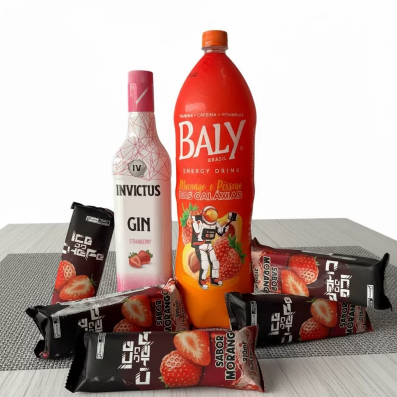 COMBO GIN INVICTUS MORANGO