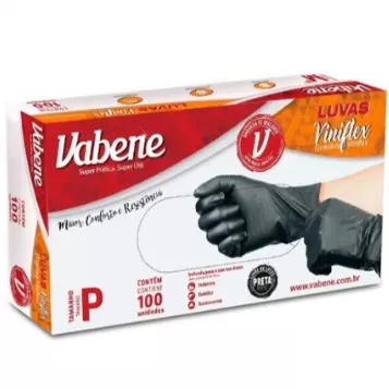 Luva Vabene Viniflex Preta