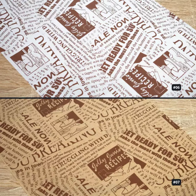 Papel Antigrasa Recetario