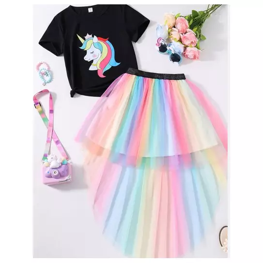 Falda tutu Camisa de unicornio