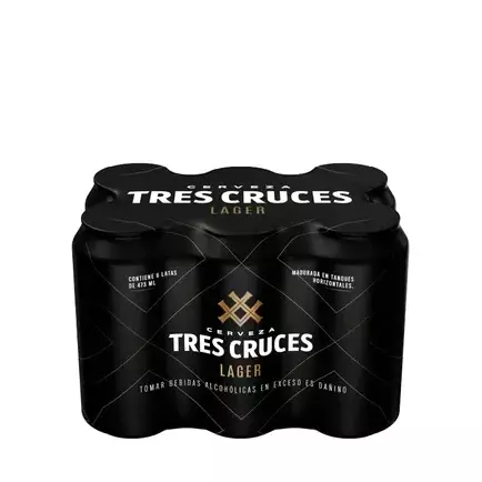 Sixpack Tres Cruces Lager 473ML