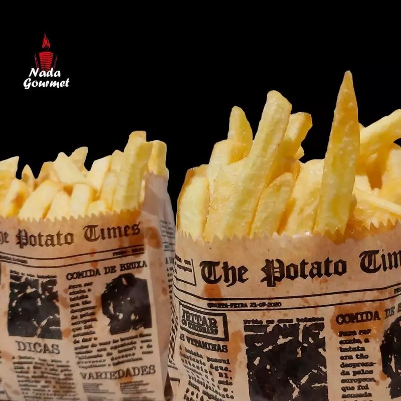 porção de fritas individual