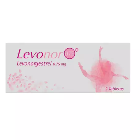 LEVONOR 0.75 MG 2 TABLETAS