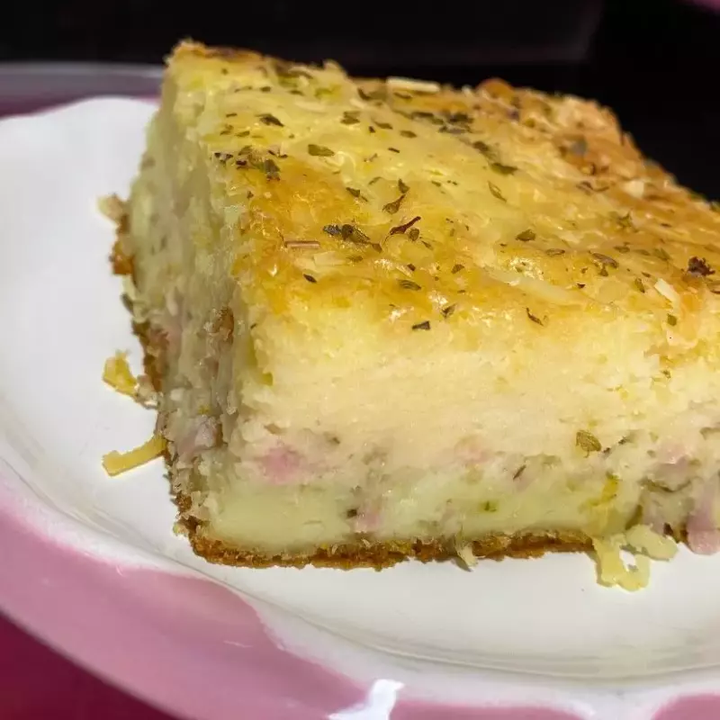 Torta de Queijo e Presunto Grande