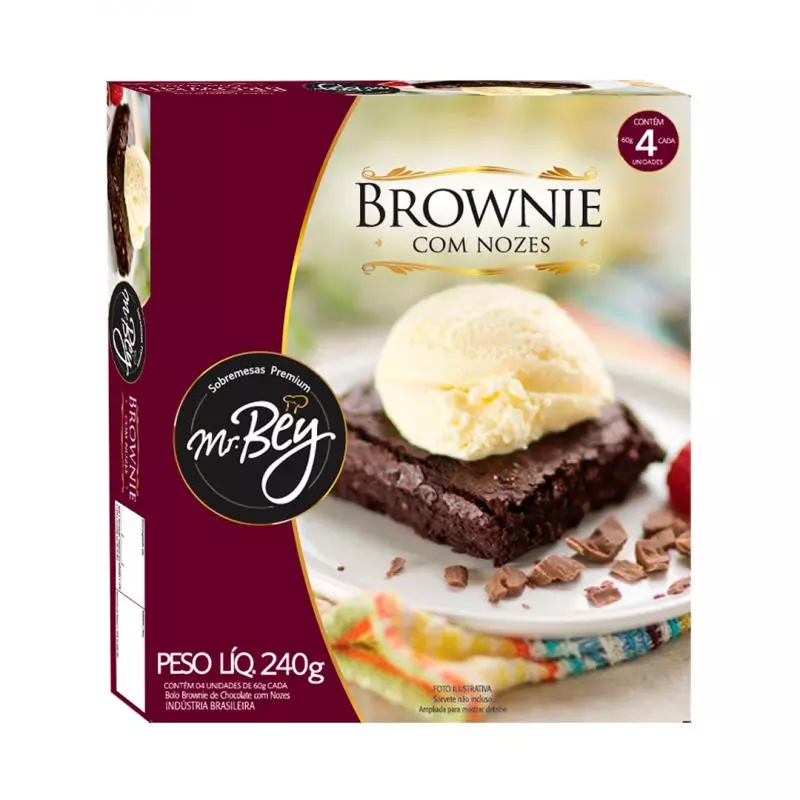 Brownie Chocolate com Nozes Mr Bey