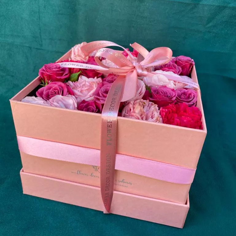 Box FLower Luxo Quadrada GG