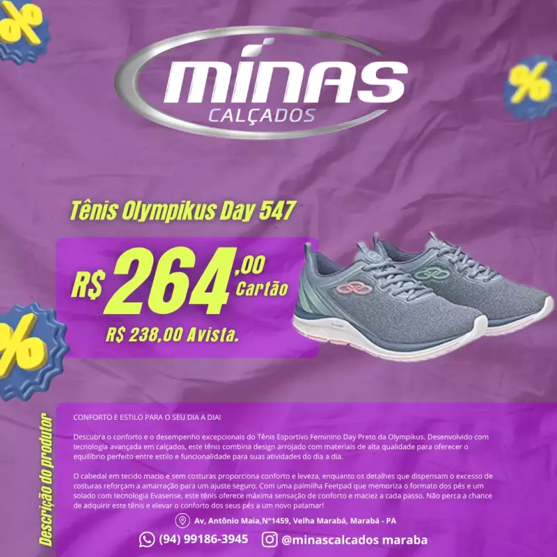 Tênis Olympikus Day 547 RF:43927