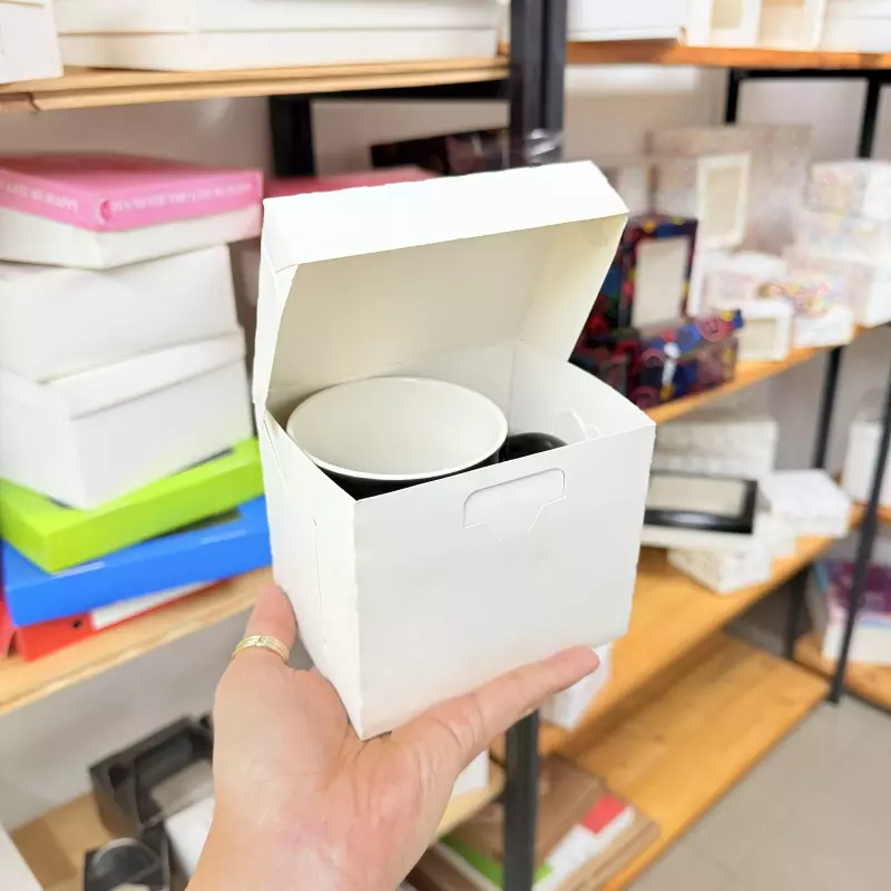 Porta Taza Blanco Cerrado (12x9x10)