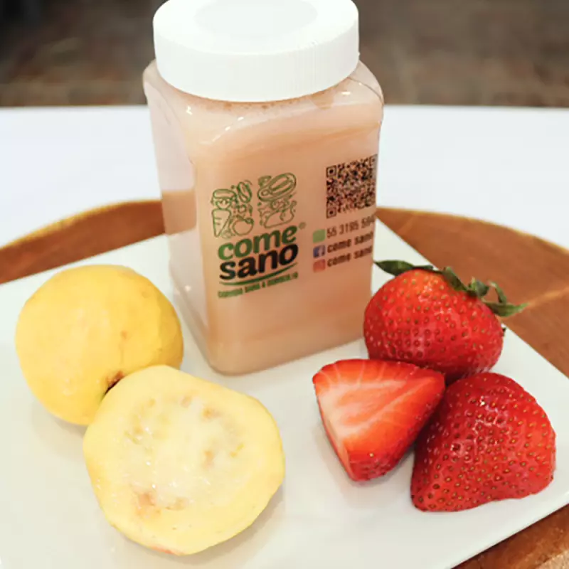 JUGO DE FRESA Y GUAYABA
