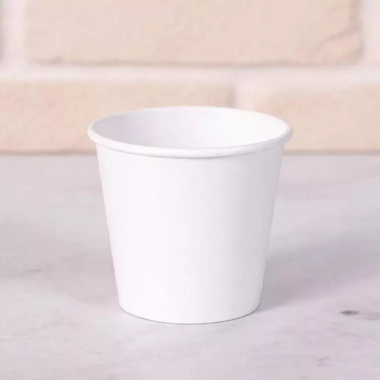 Vaso Blanco 4 oz #VCB-4