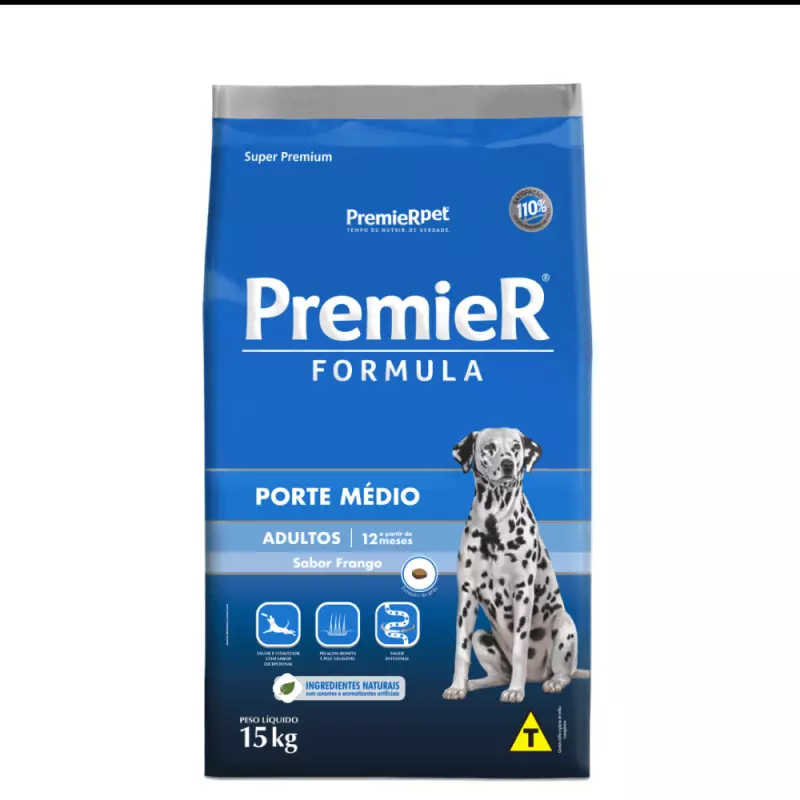 Premier Raças Medias Frango 15kg