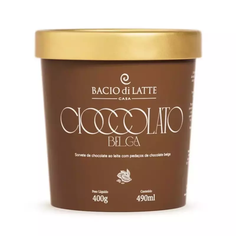 Sorvete Bacio do Latte Chocolate Bel