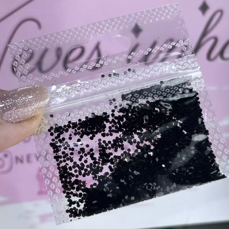 Glitter Preto Pacotinho P-11