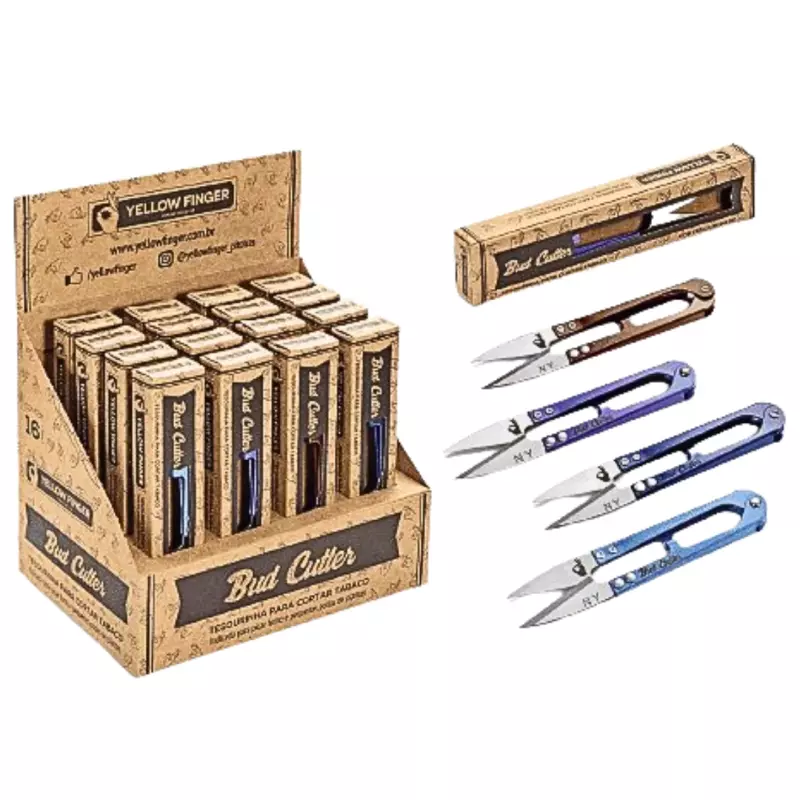 16 Tesouras Bud Cutter Yellow Finger