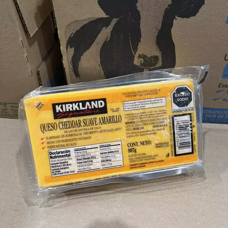 Queso Cheddar Amarillo 907gr