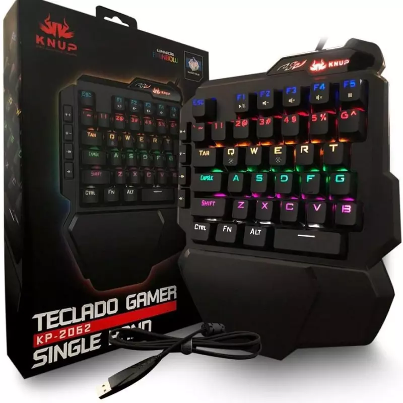 TECLADO GAMER SINGLE HAND KP-2062