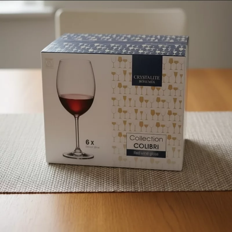 Jogo 6 Taças Cristal Titanium Vinho