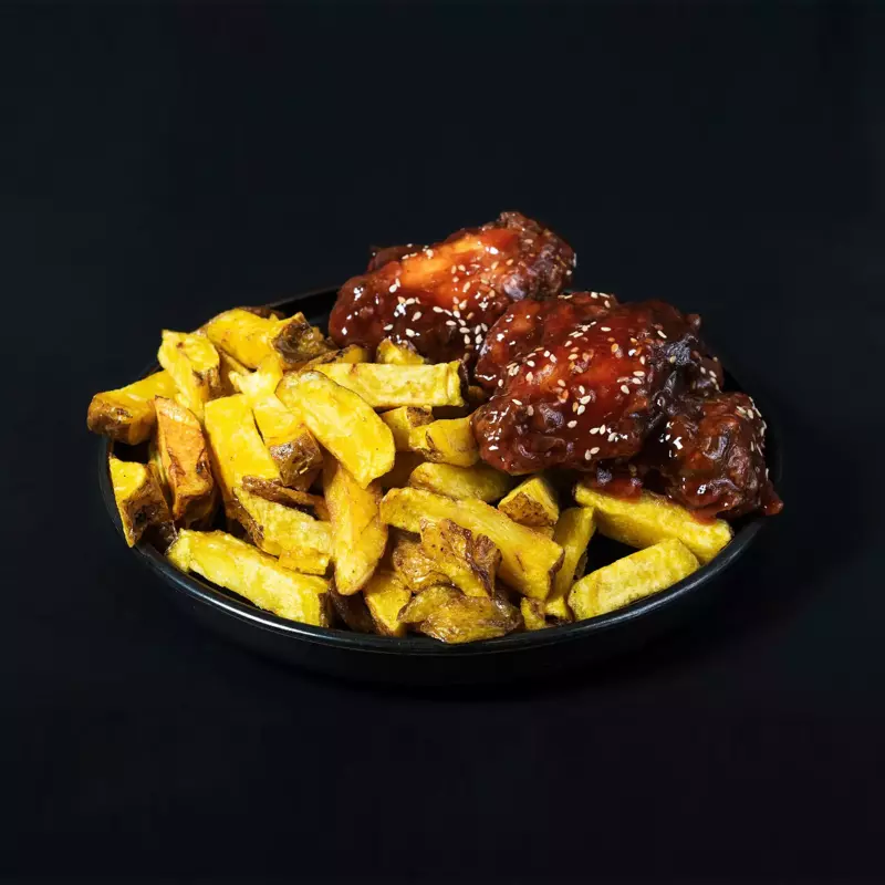 ALITAS A LA BBQ PICANTE