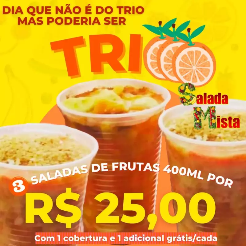 TRIOOO de Salada de Frutas