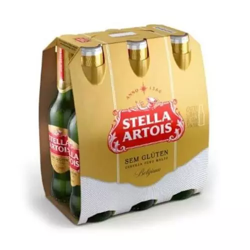 Stella Artois Sem Glúten 330ml(6Uni)