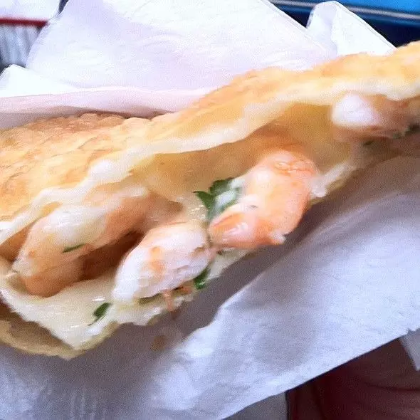 Crepe Camarão com Catupiry