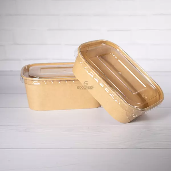 Rectangular Kraft tapa PET ECOGREEN