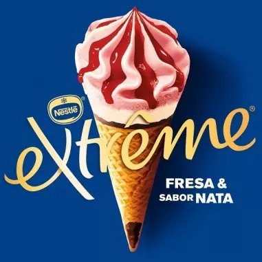 CONO EXTREME FRESA Y NATA