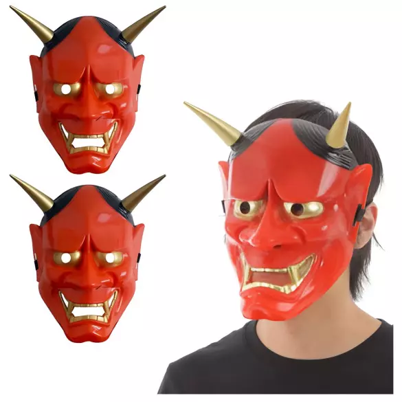 Máscara Hannya Roja