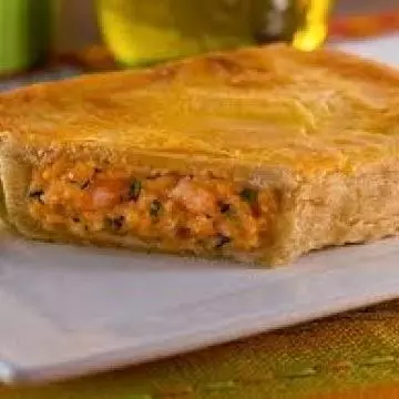Empadão de camarão cremoso
