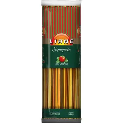 ESPAGUETE C/ VEGETAIS 500 G-LIANE